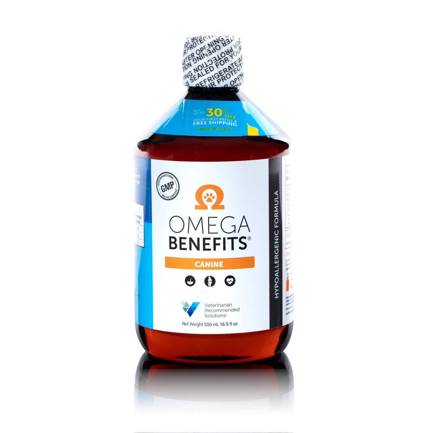 Omega Benefits Canine Hypoallergenic OMEGA-3 FISH OIL [[ FOR LARGE DOGS >