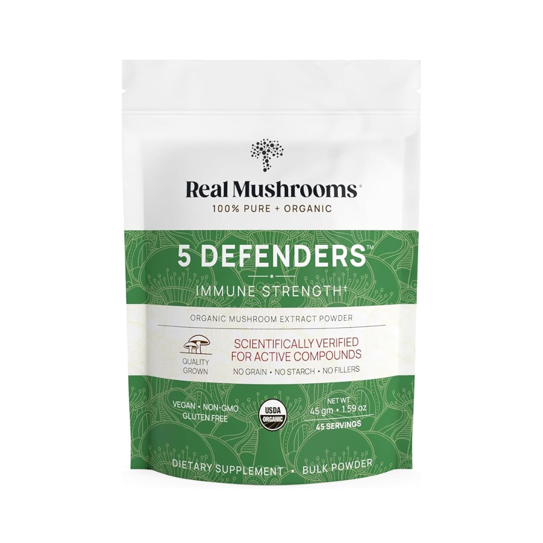 5 Defenders for Pets (Mushrooms for beta-glucans) – Bulk Powder
