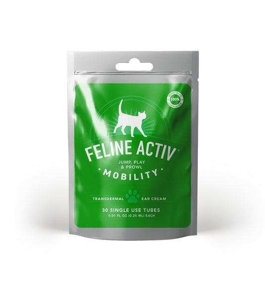 Feline Activ Transdermal ear cream - 30 tubes (0.25 ml each) - - NATURAL ANTI-INFLAMMATORY